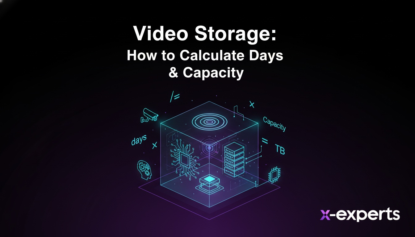 Almacenamiento de video: cómo calcular días y capacidad